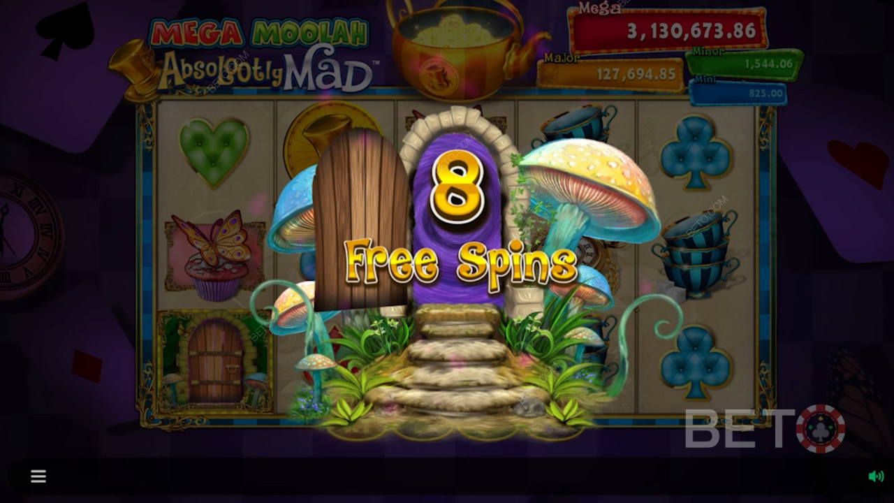 Vind 8 gratis spins med store gevinstmultiplikatorer
