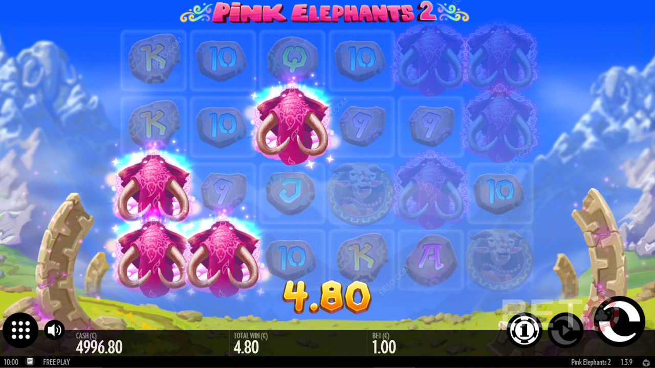Den berømte lyserøde elefant i Pink Elephants 2