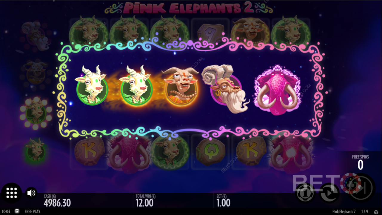 Fede symbolopgraderinger i Pink Elephants 2