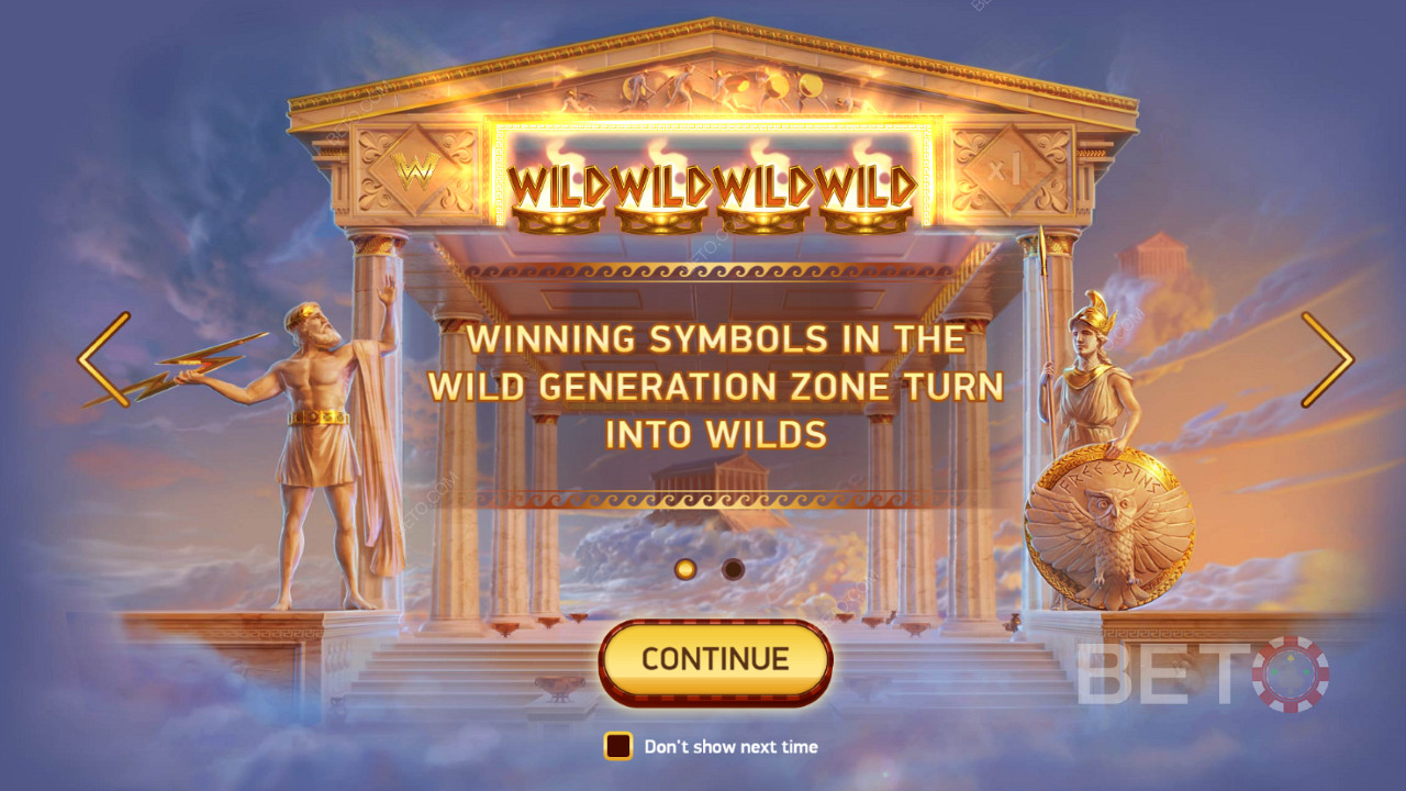 Alle symboler der er involveret i en gevinst i Wild Generation Zonen bliver til Wilds