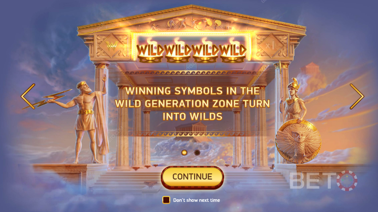 Alle vindende symboler i Wild-zonen bliver til Wilds