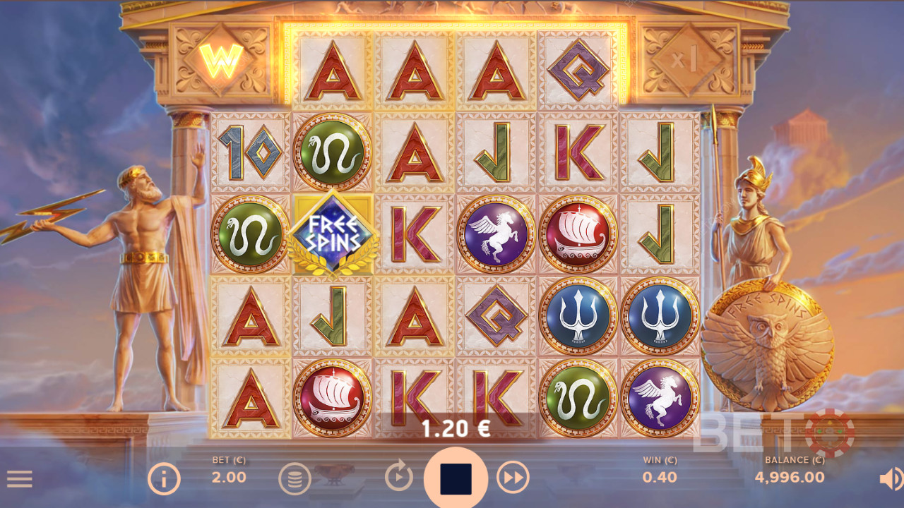 Nyd græsk tema i Parthenon: Jagten på Udødelighed online slot