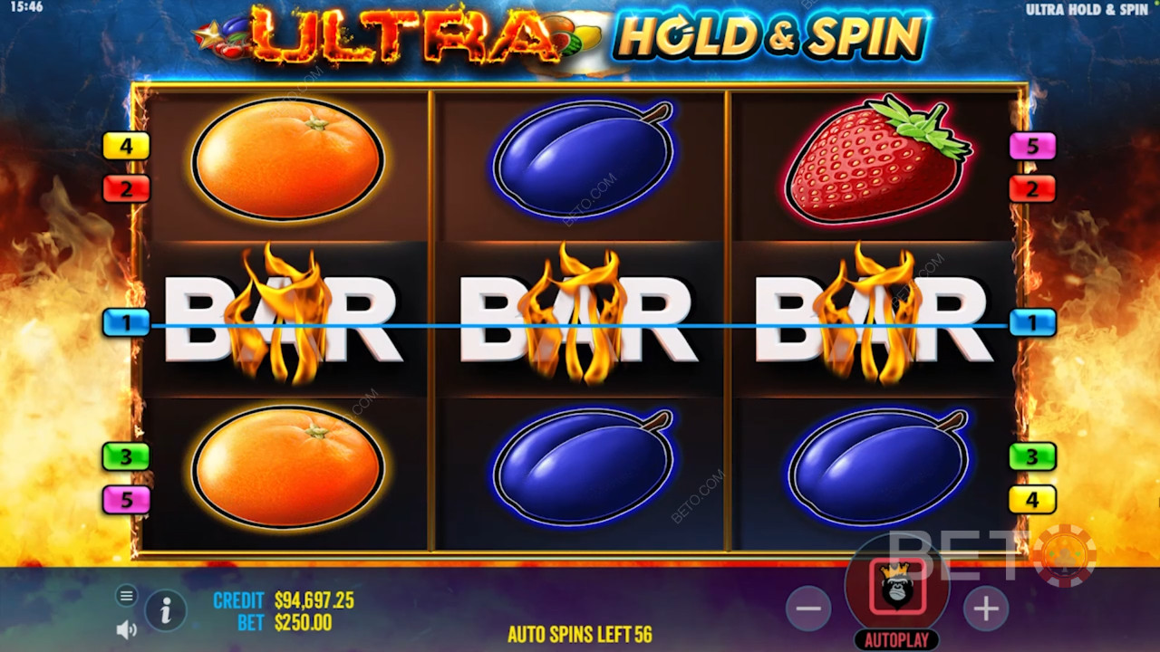 Kæmpe symboler i Ultra Hold and Spin
