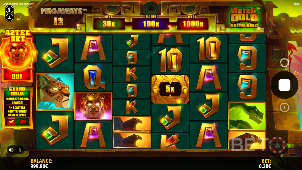 Aztekisk Guld Extra Gold Megaways spilleautomat