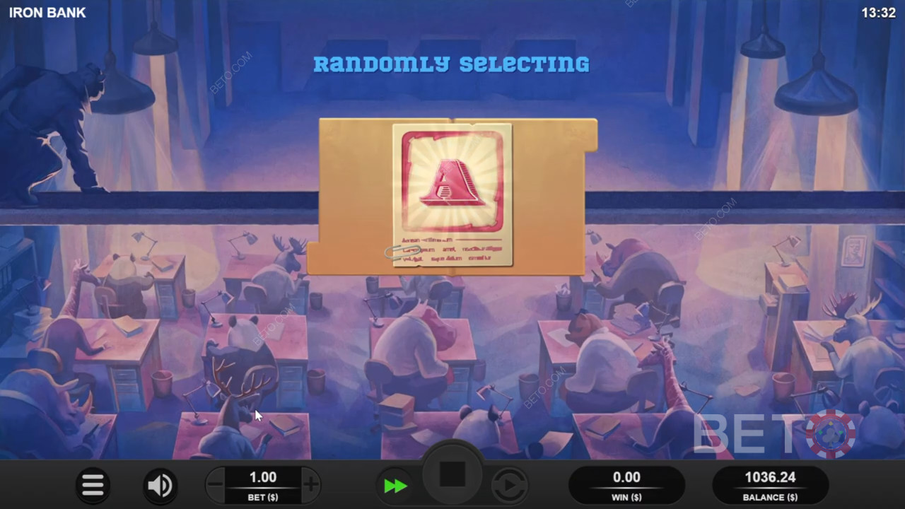Et tilfældigt mysteriesymbol bliver klistret fast i mysteriesymbol-freespins
