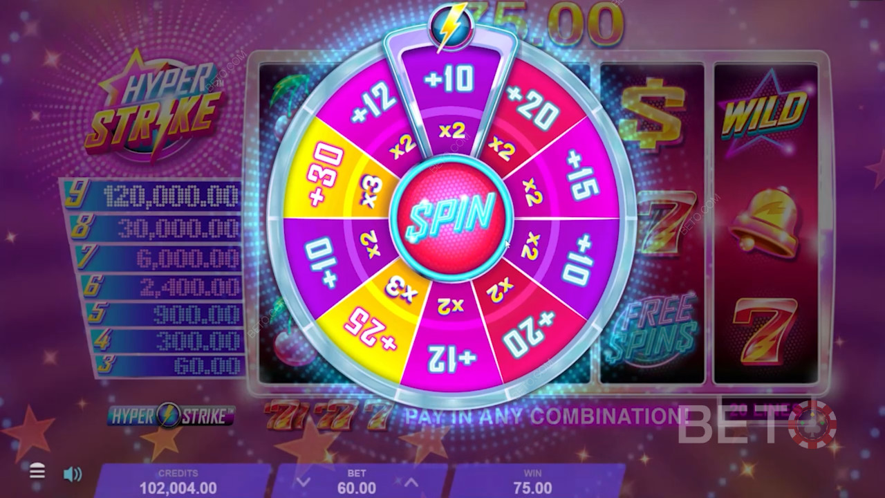 Vind gratis spins i Hyper Strike