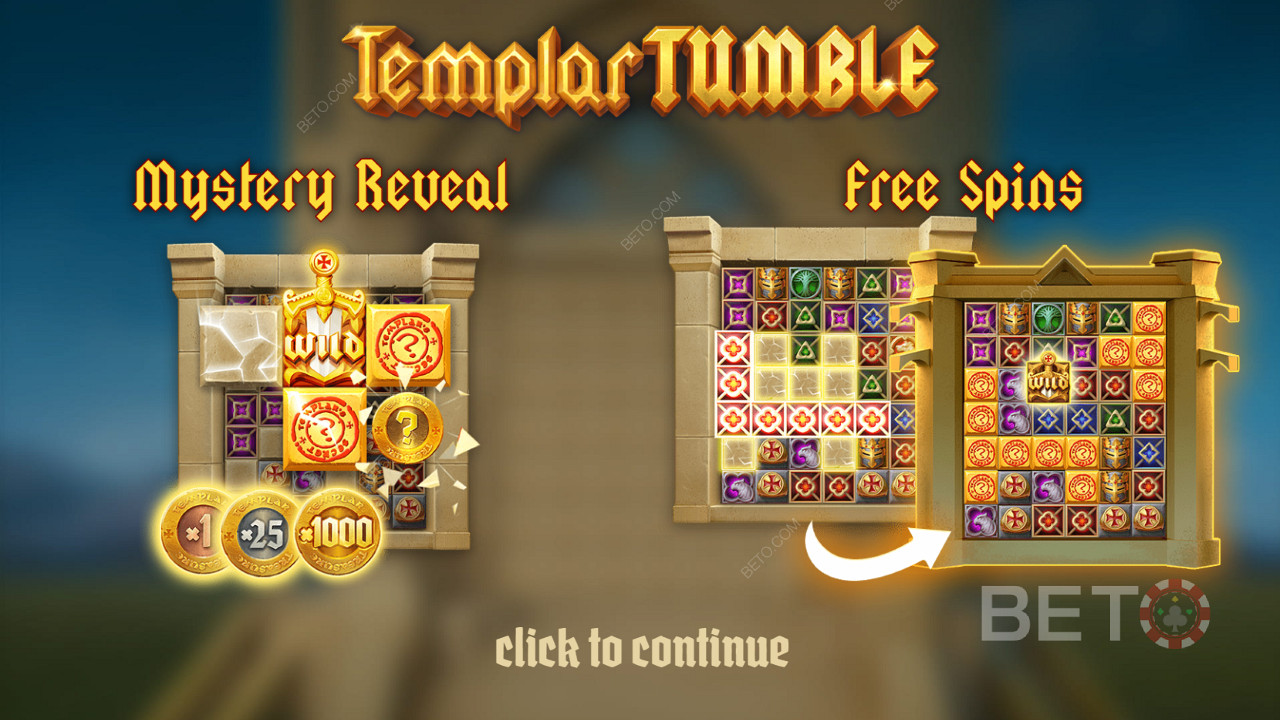 Startskærm for Templar Tumble