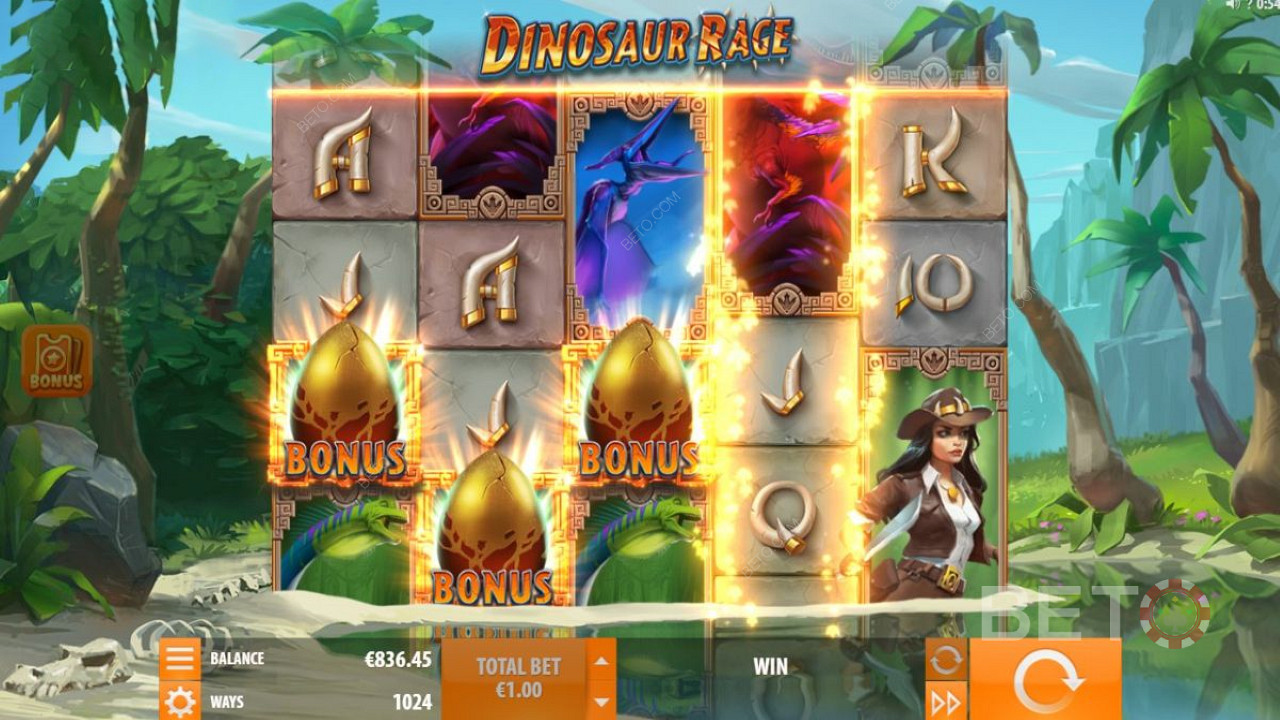 Specielle bonusser i Dinosaur Rage