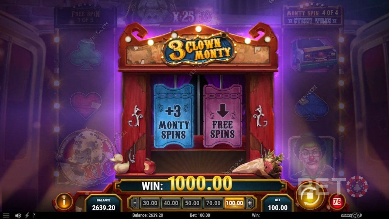 Få flere gratis spins eller 3 ekstra Monty Spins efter Monty Spins slutter