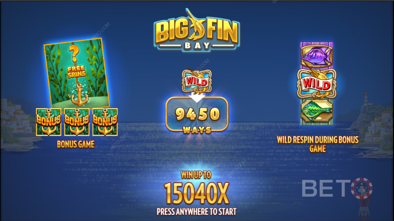 Sæt sejl med Big Fin Bay spilleautomaten