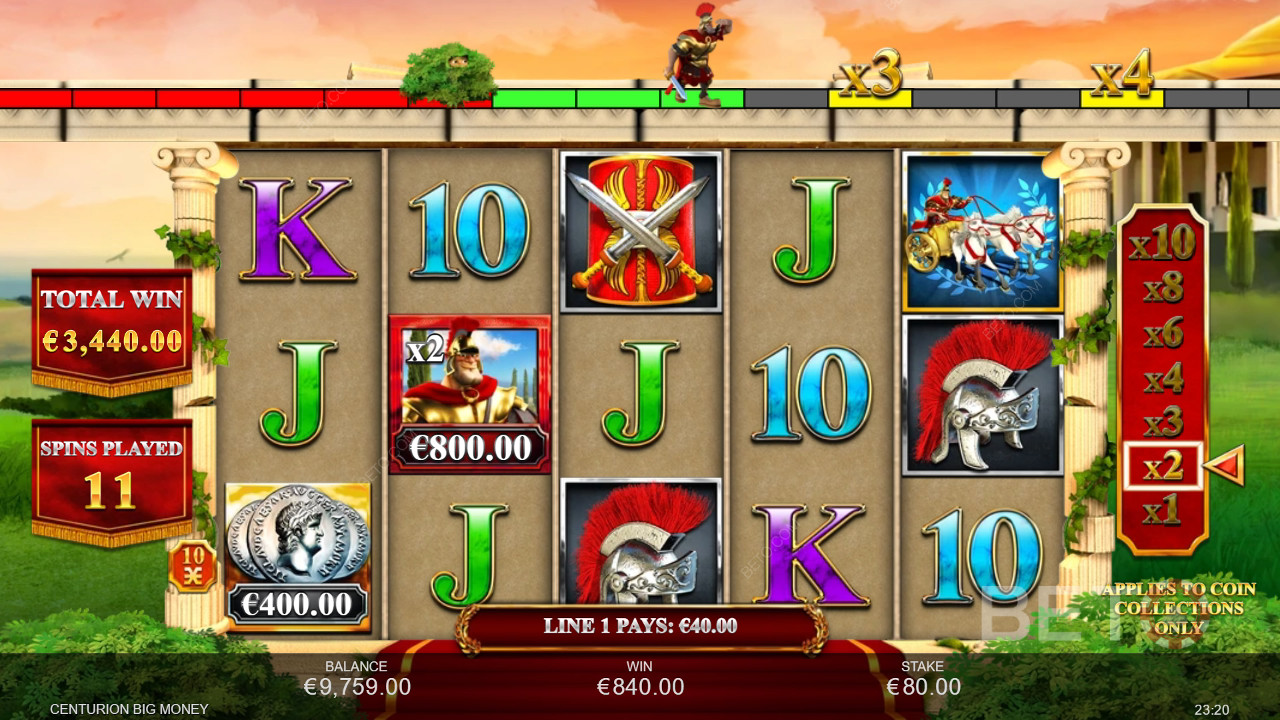 Vind 2.500 gange din indsats i Centurion Big Money!