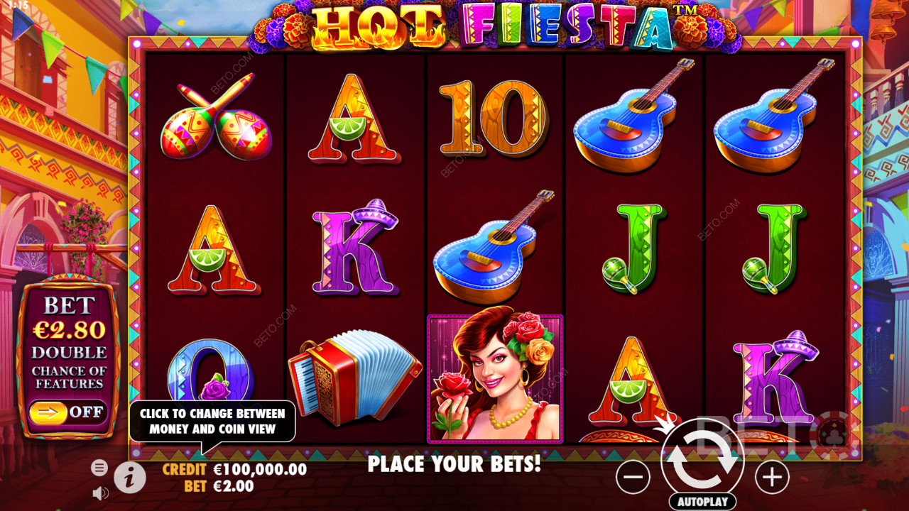 Højt betalende billedsymboler i Hot Fiesta