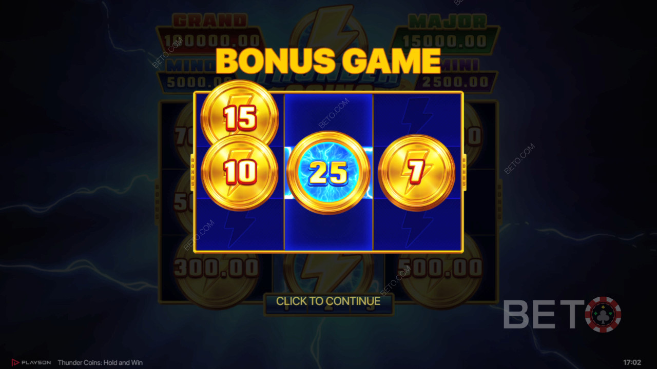 Bonusfunktioner i Thunder Coins fra Playson forklaret