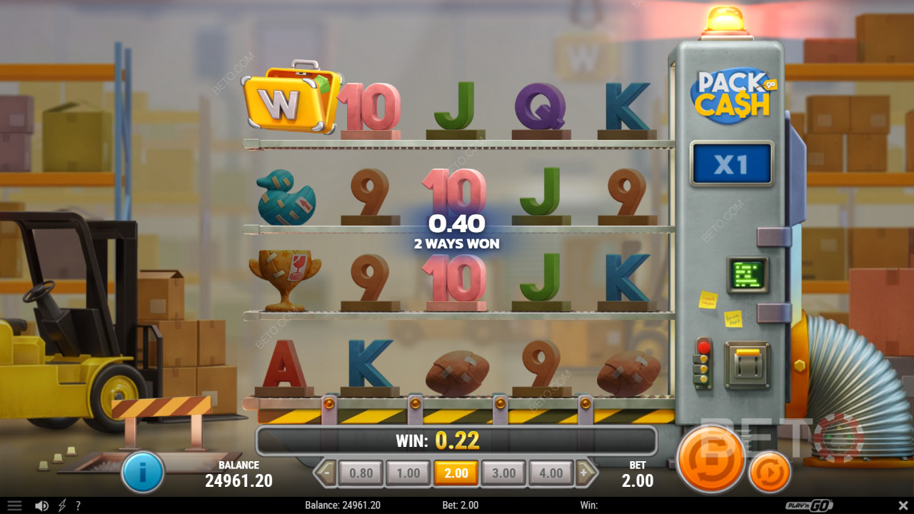 Pack & Cash: 5x5 spillefelt