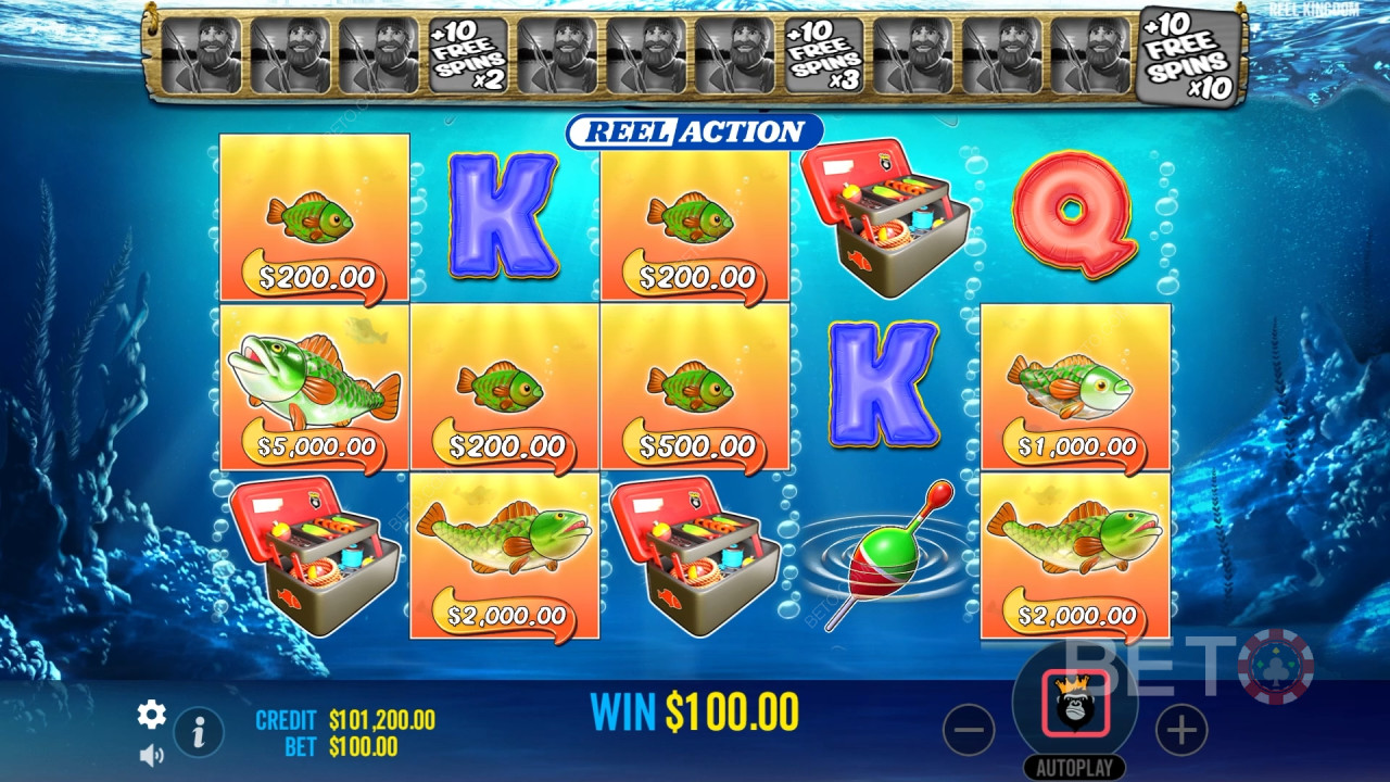 Sådan spiller du Big Bass Bonanza Reel Action fra Reel Kingdom
