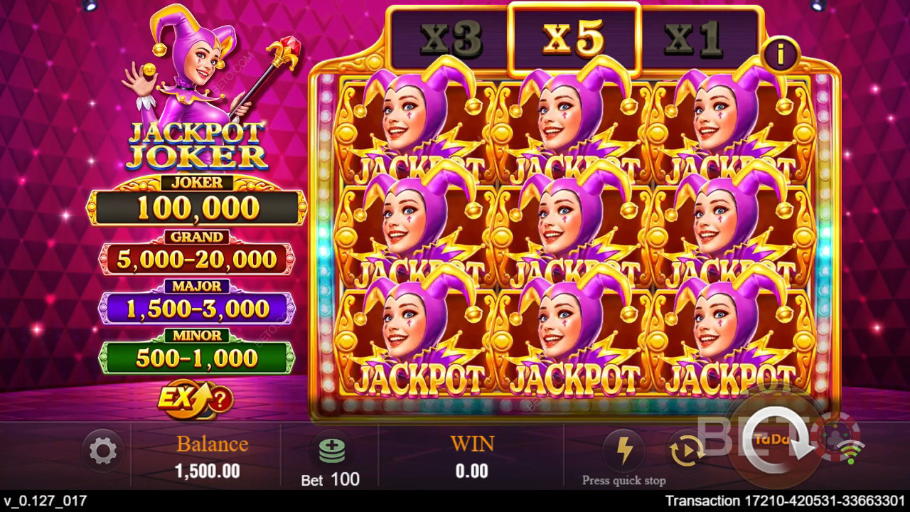 Jackpot Joker (TaDa Gaming) Spil For sjov