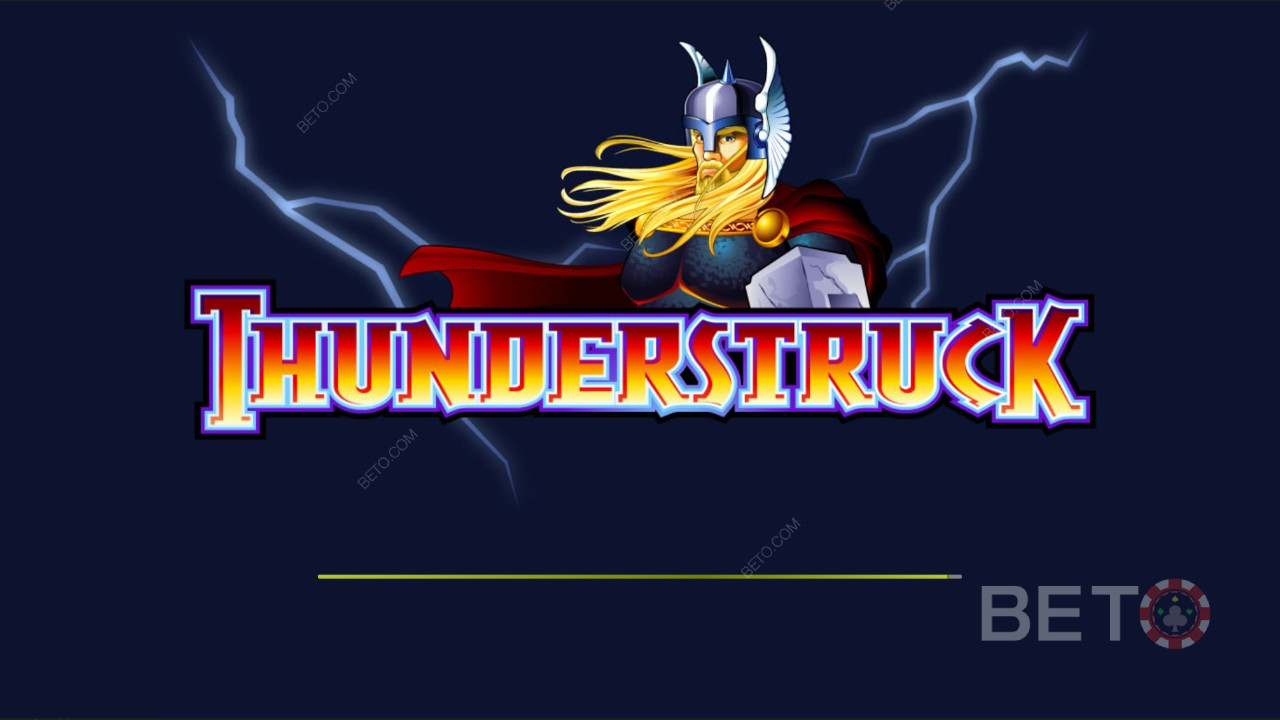Mørk åbningsskærm til Thunderstruck
