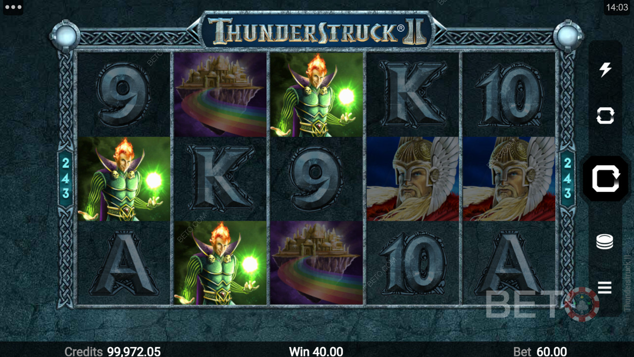 Højt betalende billedesymboler i Thunderstruck II