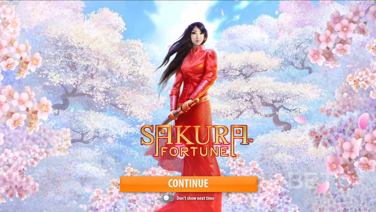 Nyd det magtfulde prinsesse Wild-symbol på Sakura Fortune spillemaskinen