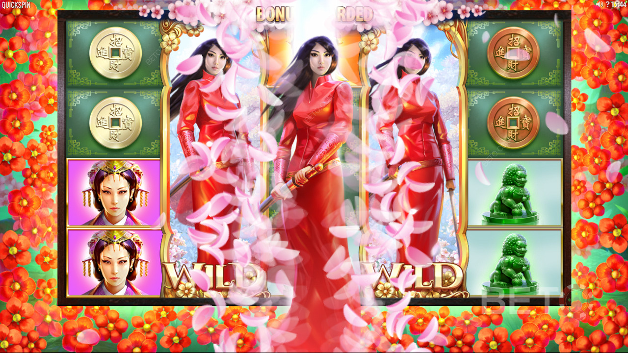 Nyd respins på Sakura Fortune spilleautomaten