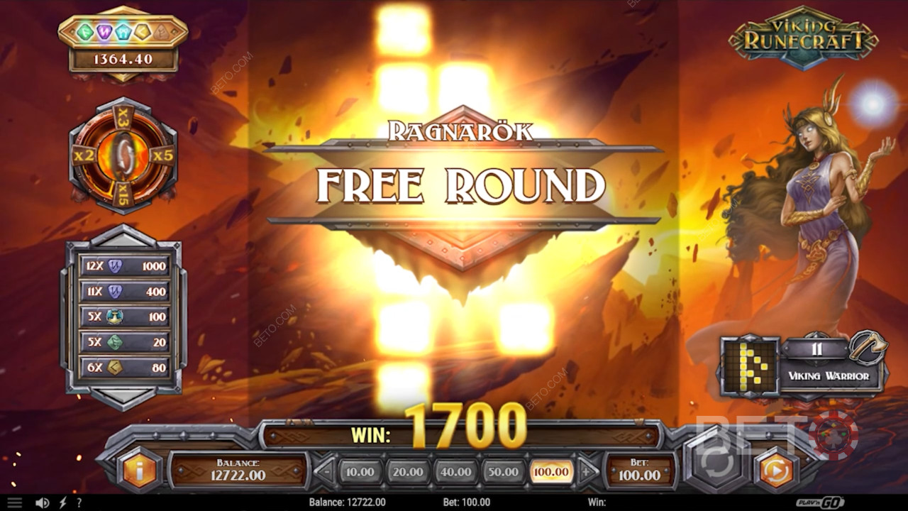 Ragnarok-funktion og bonus: Få gratis spins og store gevinster