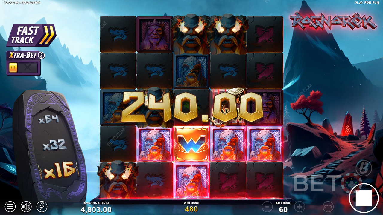 Vind 10.000 gange din indsats i Ragnarok-spilleautomaten!