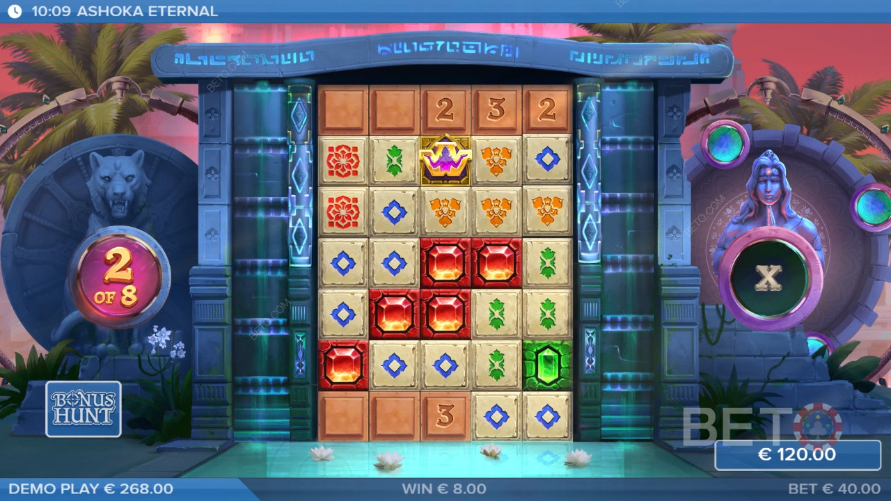 Vind 25.000 gange din indsats i Ashoka Eternal spilleautomat!