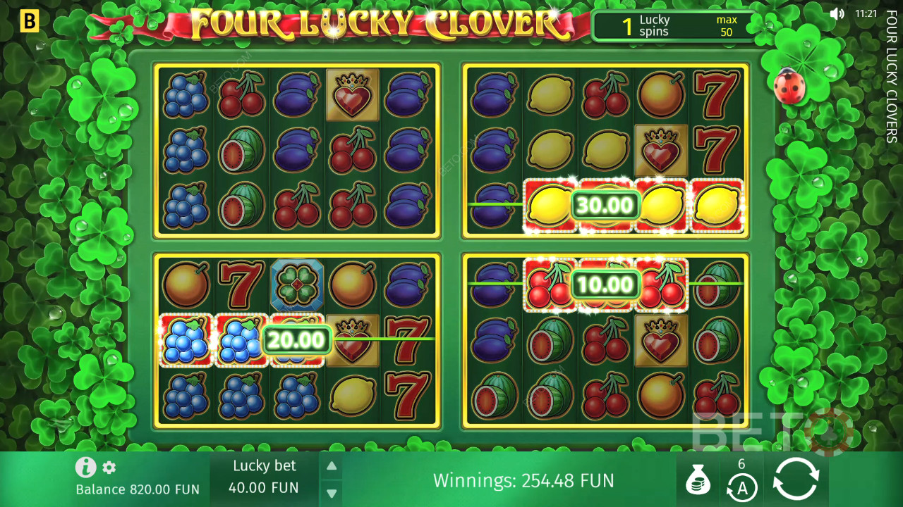 Four Lucky Clover Spil For sjov