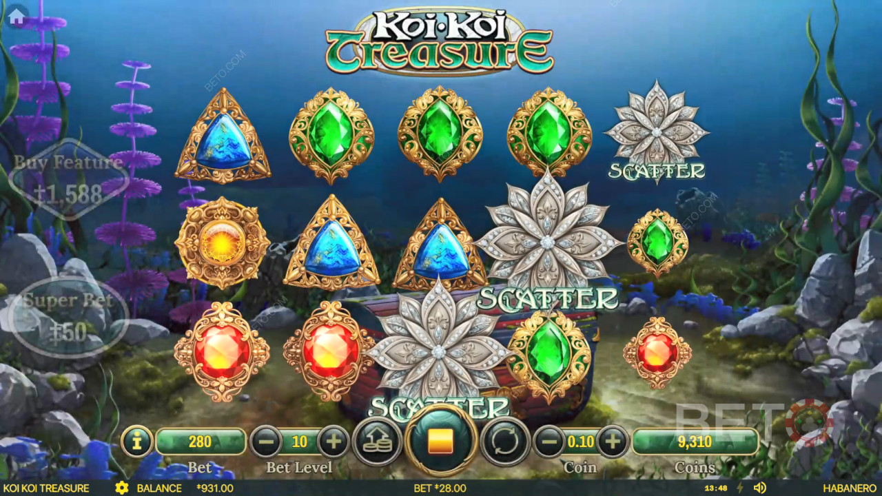 Koi Koi Treasure: Anmeldelse fra BETO Slots