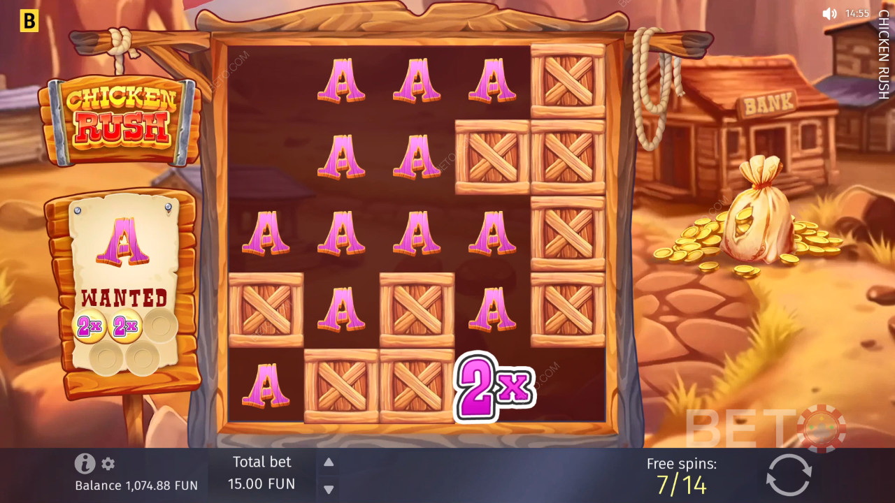 Bonusfunktioner i Chicken Rush fra BGAMING forklaret