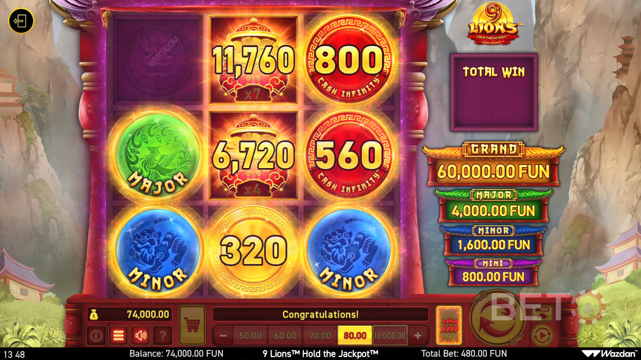 9 Lions Hold the Jackpot Spil For sjov