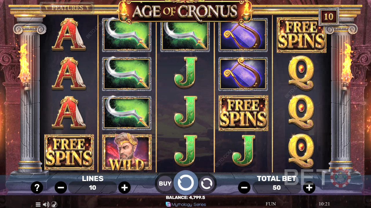 Anmeldelse af Age of Cronus på BETO Slots