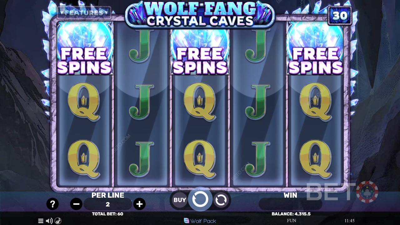 Wolf Fang - Crystal Caves Spil For sjov