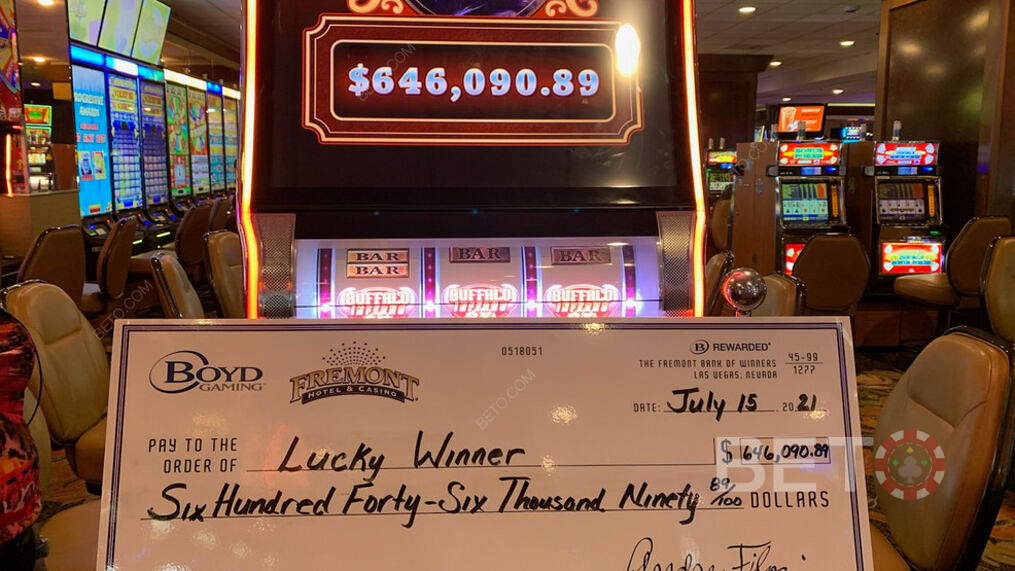 Mere end $600.000 vundet af en heldig vinder gennem progressiv jackpot-spillemaskine