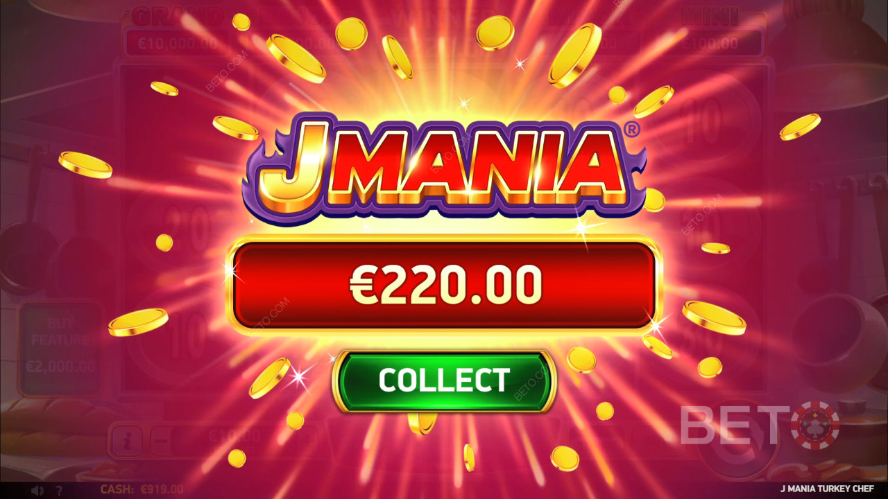 Vind 3.910 gange din indsats i J Mania Turkey Chef spillet!