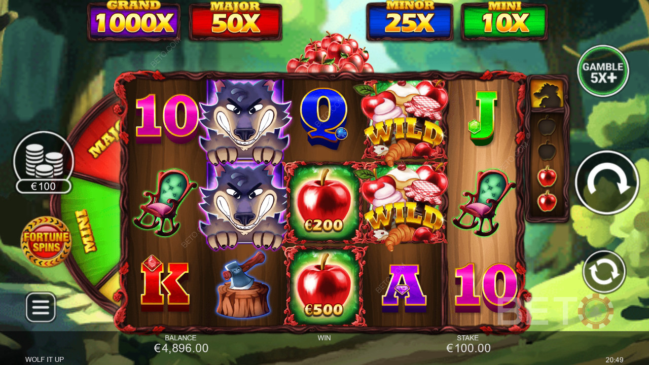 Bonusfunktioner forklaret i Wolf It Up fra Inspired Gaming