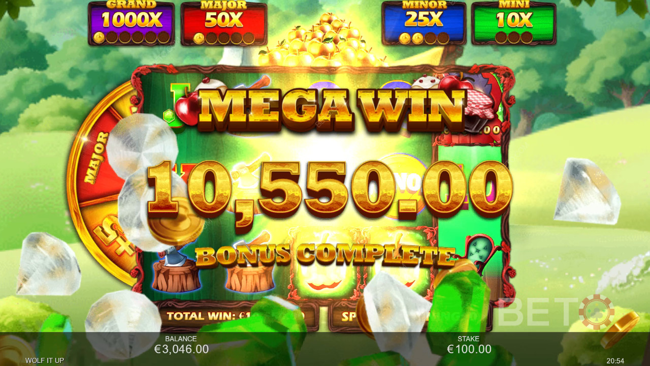 Vind 5.000 gange din indsats i Wolf It Up spilleautomaten!