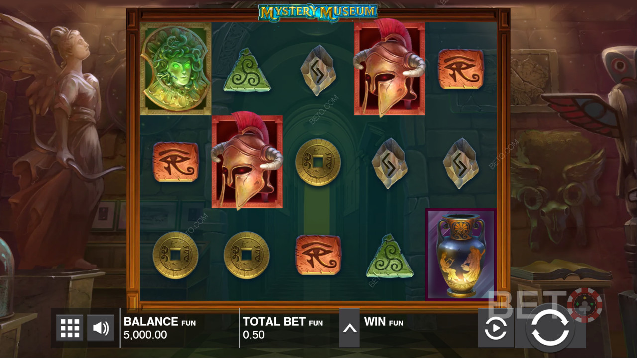 Nyd smukke billeder i Mystery Museum online spilleautomat
