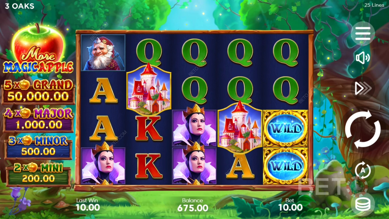 Bonusfunktioner i More Magic Apple fra 3 Oaks Gaming forklaret
