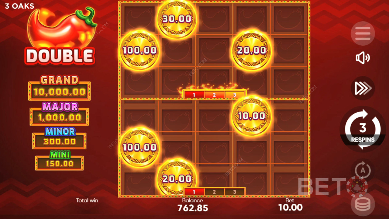 Sådan spiller du 3 Hot Chillies fra 3 Oaks Gaming