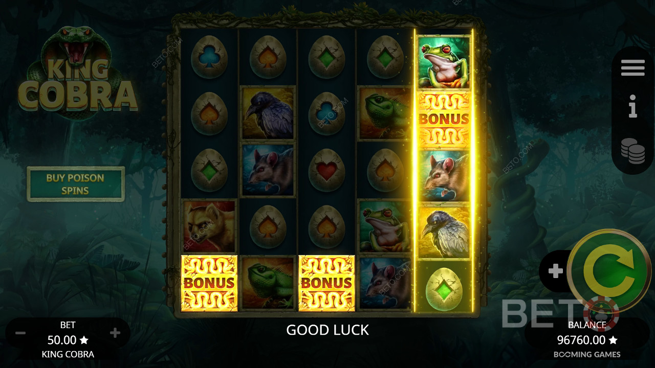 Kong Kobra Anmeldelse fra BETO Slots