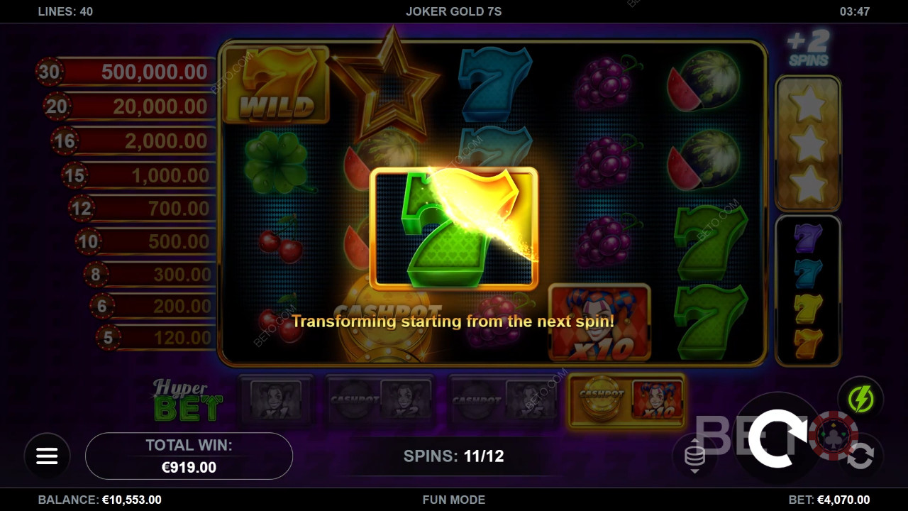 Er Joker Gold 7s spilleautomaten værd at spille?