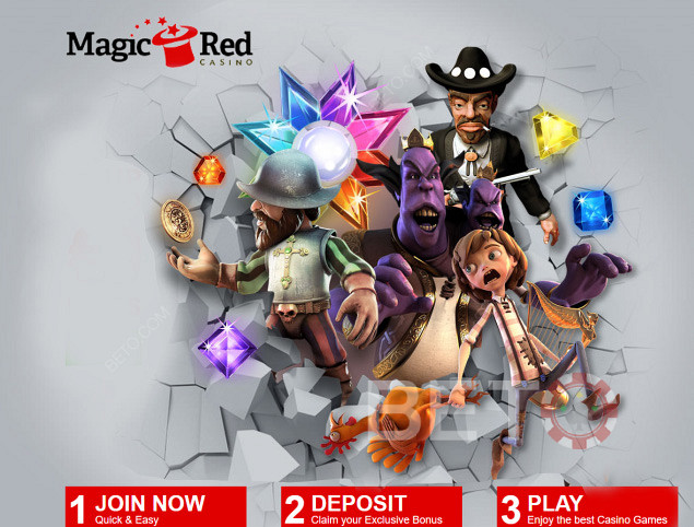 Magic Red casino - sjovt og underholdende online casino