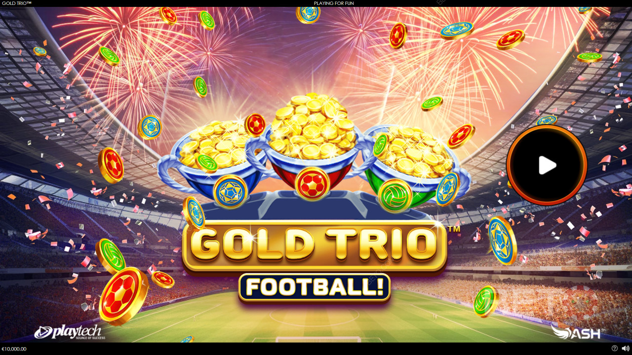 Guld Trio: Fodbold! Spilleautomat - Vores Dom