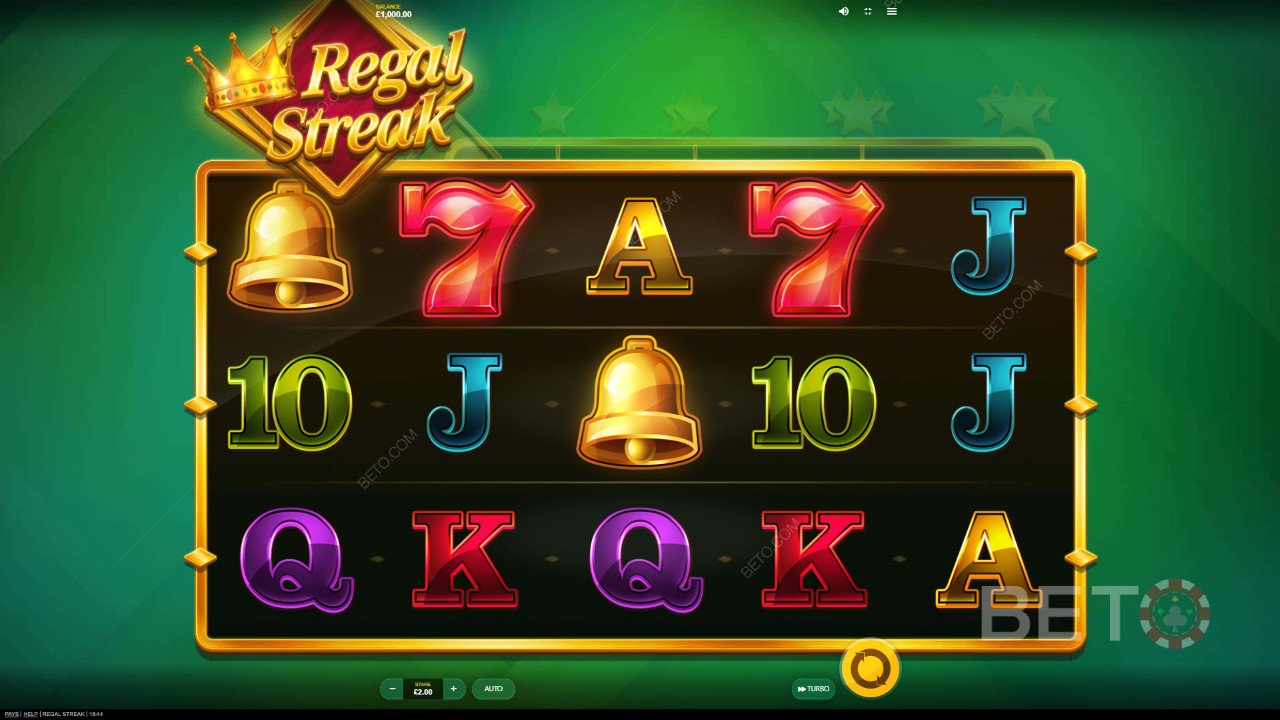 Klassisk spilledesign i Regal Streak