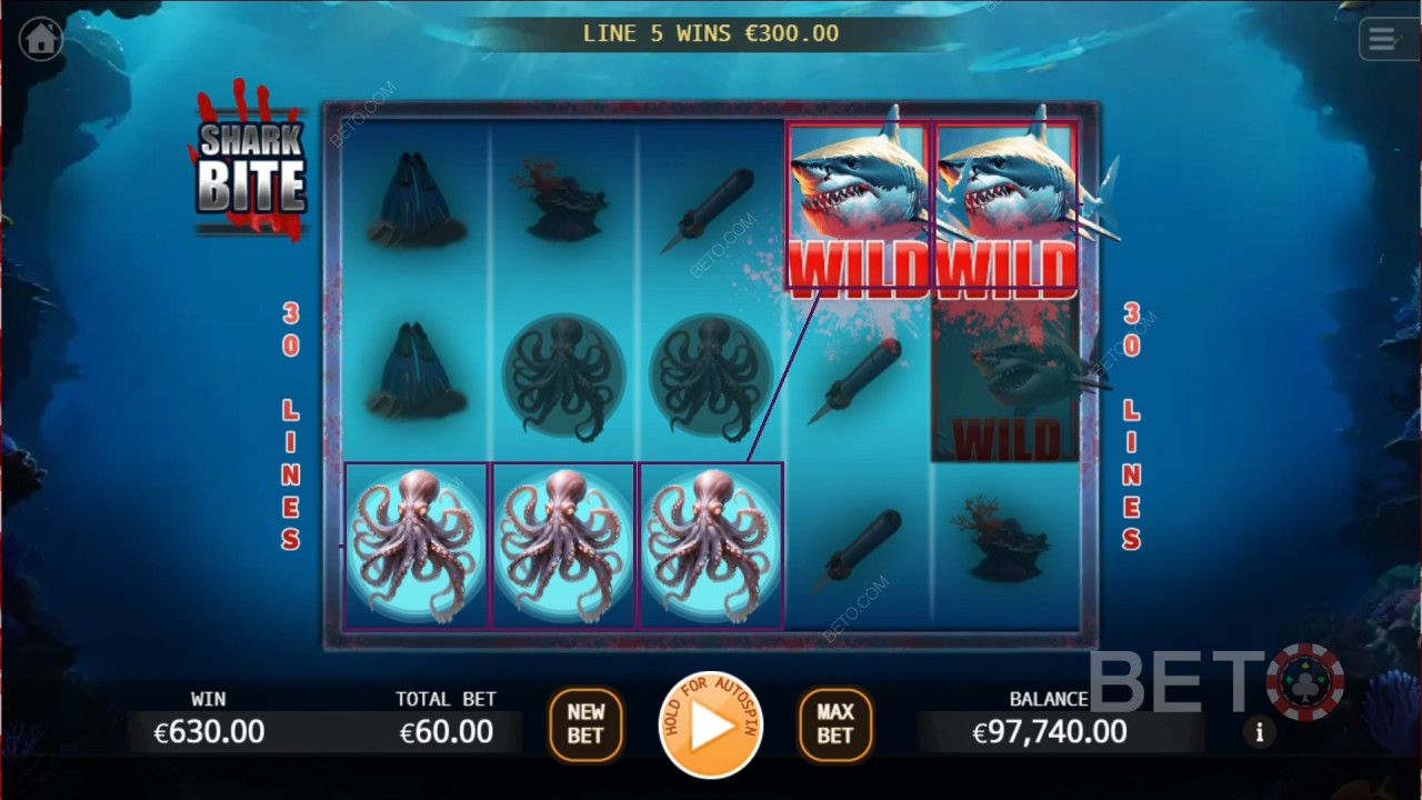 Shark Bite anmeldelse fra BETO Slots