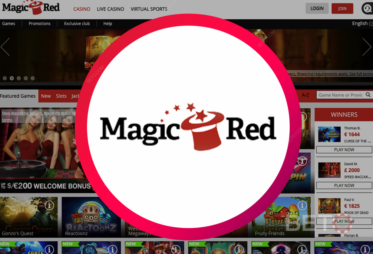 Magic Red online Casino - en brugervenlig hjemmeside