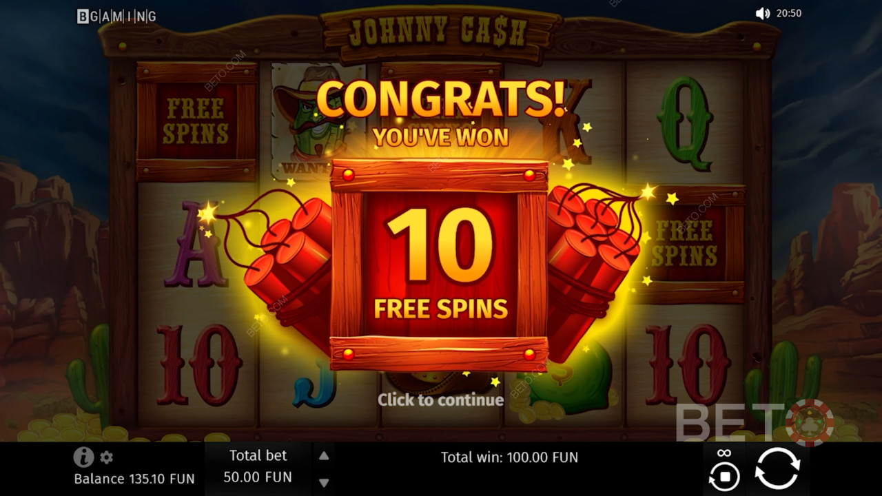 Vind lukrative gratis spins i Johnny Cash