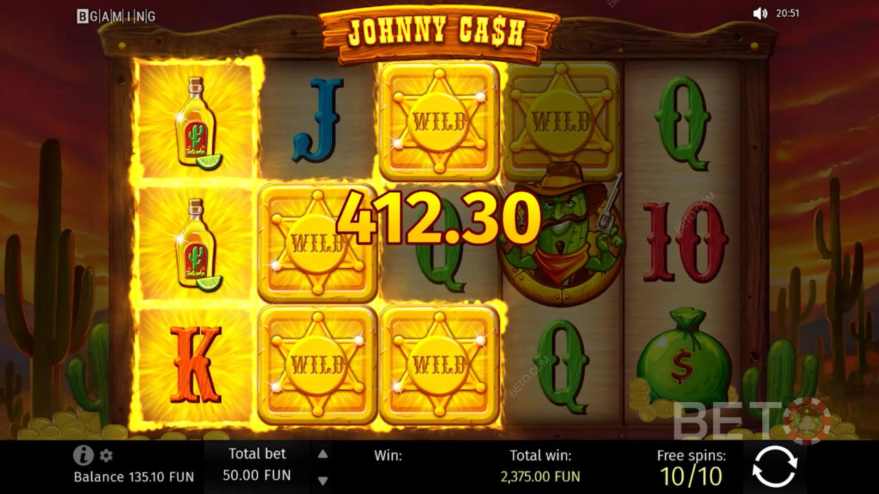 Rammer en fantastisk gevinst i Johnny Cash