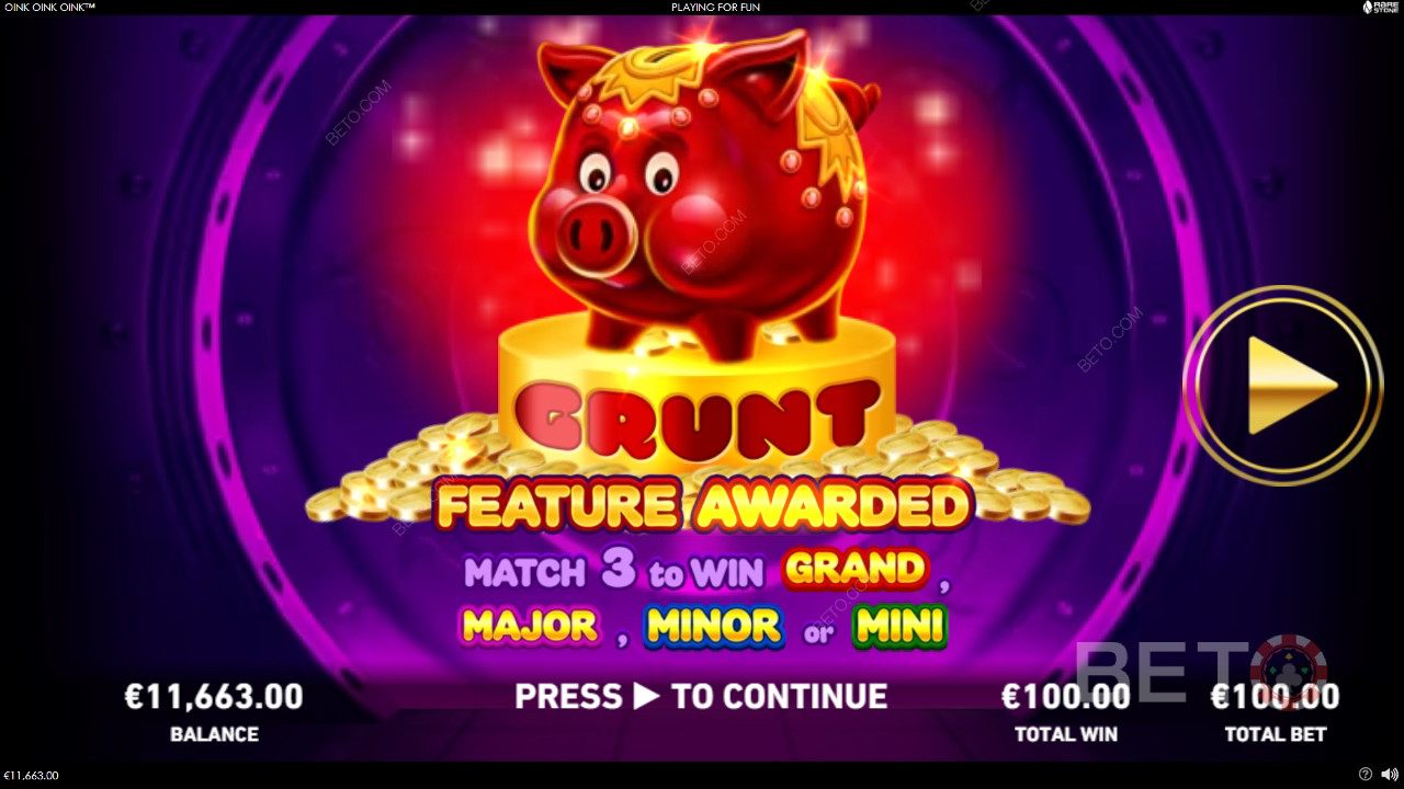 Bonusfunktioner Forklaret i Oink Oink Oink fra Rarestone Gaming